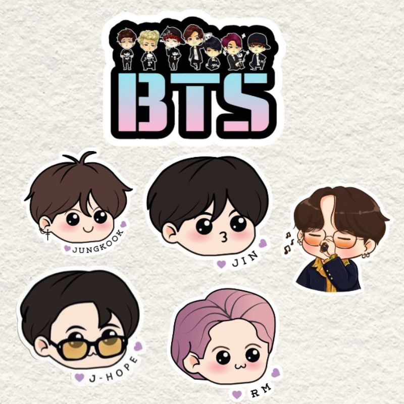 

sticker BTS boy band korea 7-10cm (02)