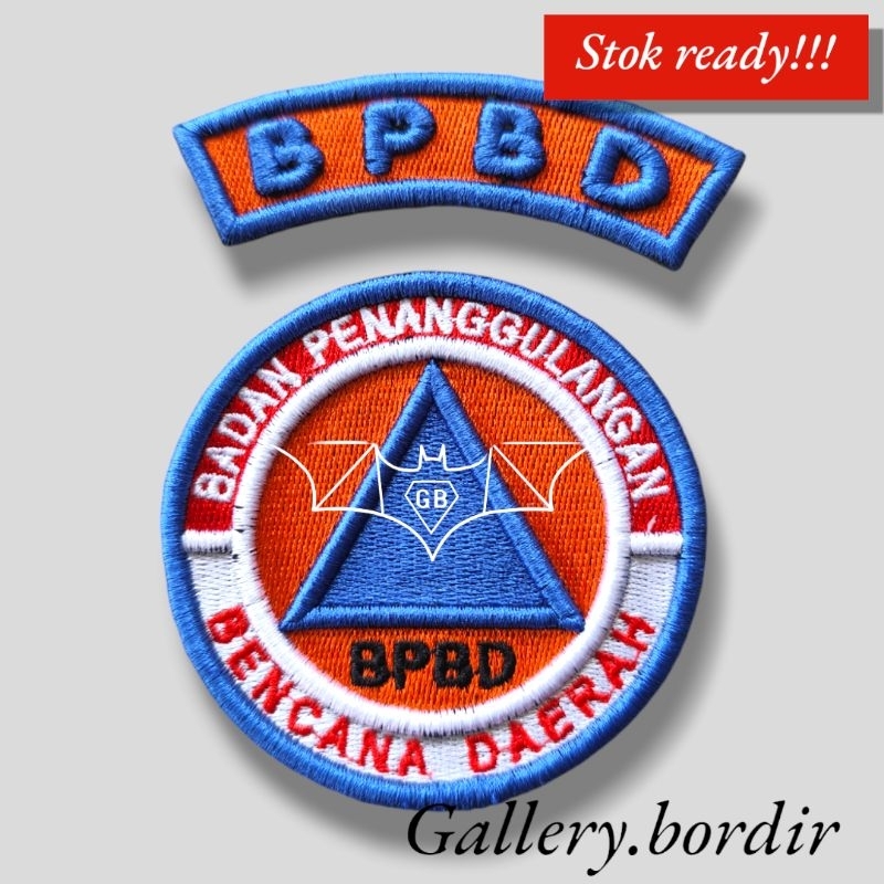 bordir logo bpbd timbul 3d