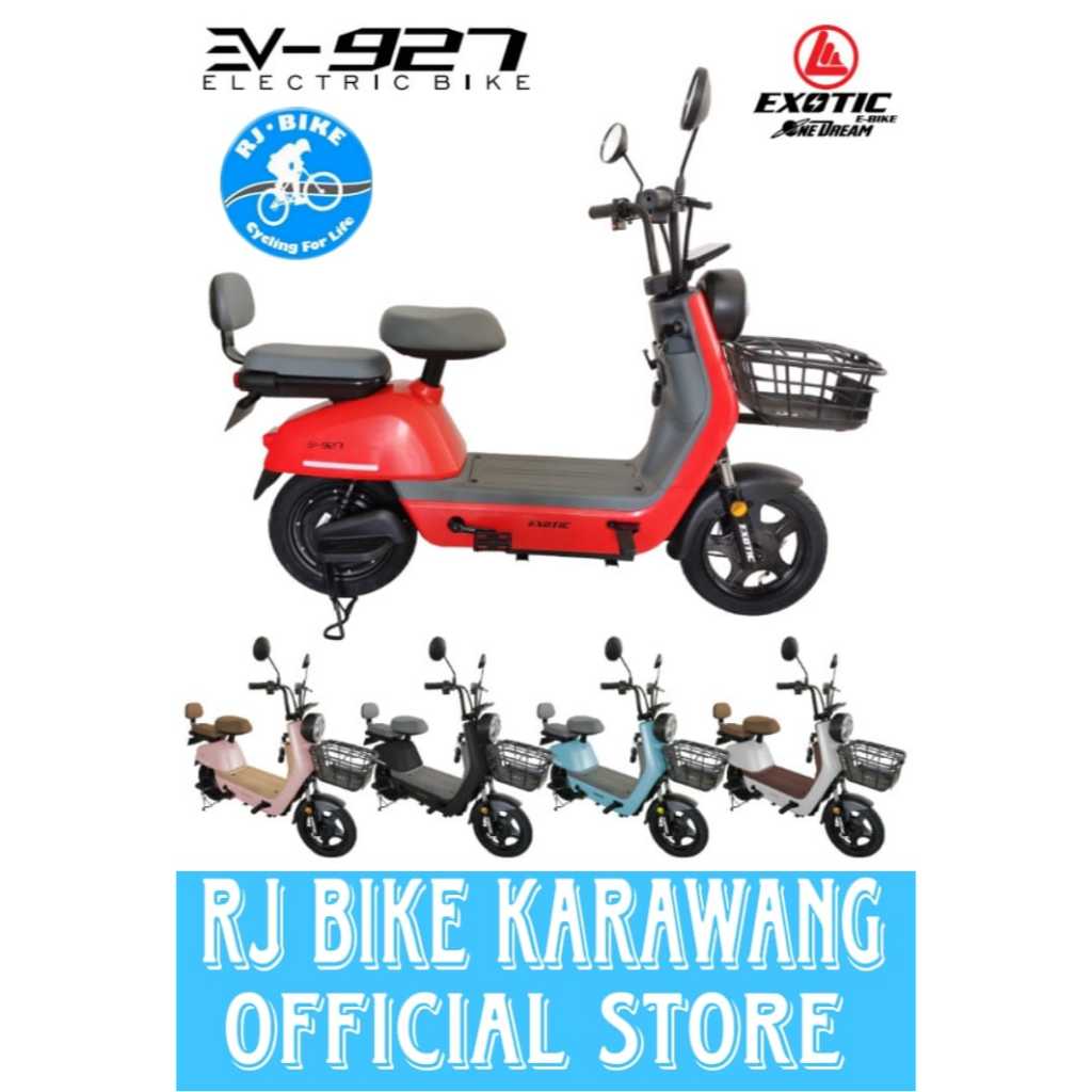 SEPEDA LISTRIK EXOTIC VELOCE V3, EV-922, EV-925, EV-926, EV-927, EV-928, VELOCE CR, VELOCE 1.0 DAN