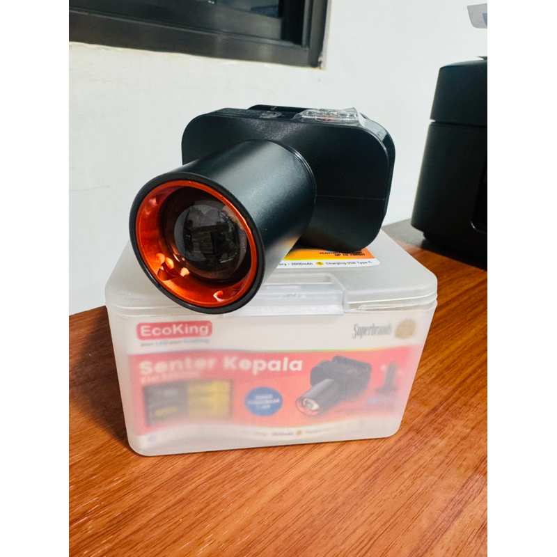 Ecoking Lampu Senter Kepala Head Lamp EHL2250DL Ecoking 50w Cahaya Putih maksimal plus Recharger Pro