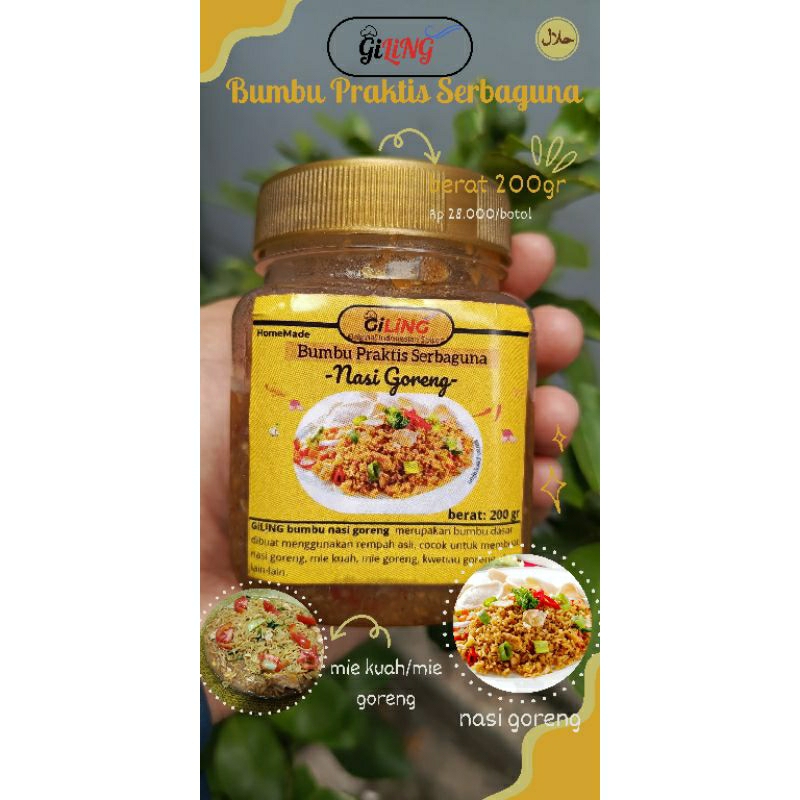 

GiLiNG (Bumbu Serbaguna/Bumbu Nasi goreng/Bumbu Praktis/Bumbu mie goreng)