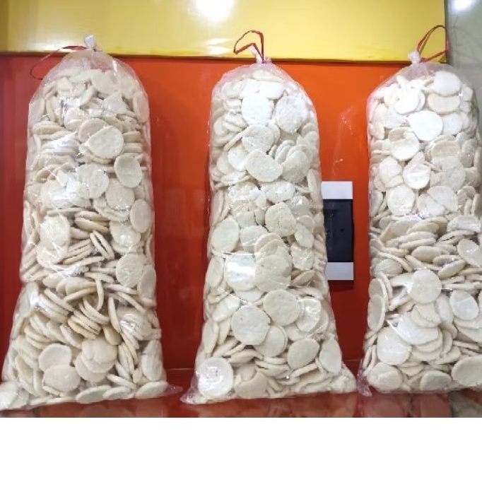 

Kerupuk bangka kemplang 2KG kerupuk koin kerupuk kemplang enak dan gurih 2KG