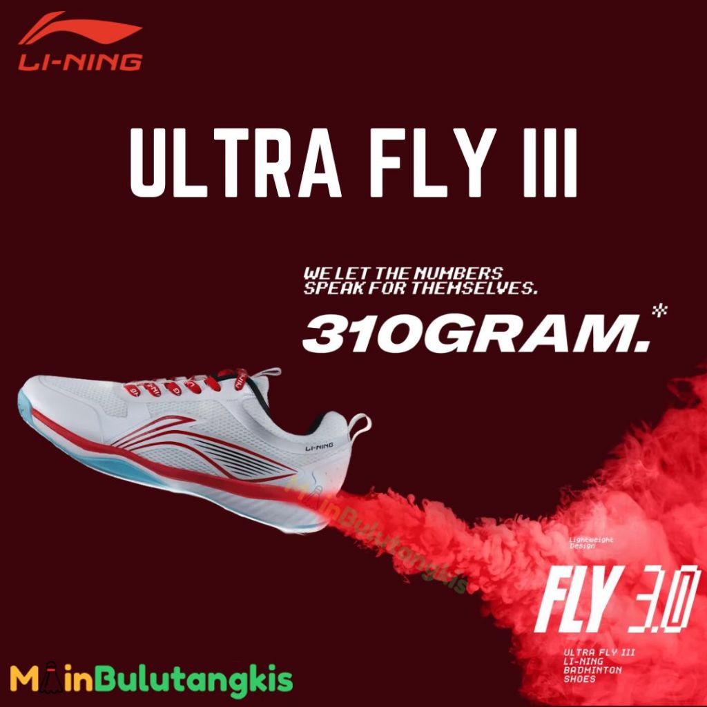 Sepatu Badminton Lining Ultra Fly 3 Original