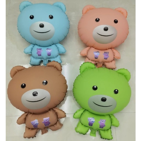 

1pack / 50biji Beruang Pastel (BALON GAS/FOIL/TERBANG/KARAKTER )