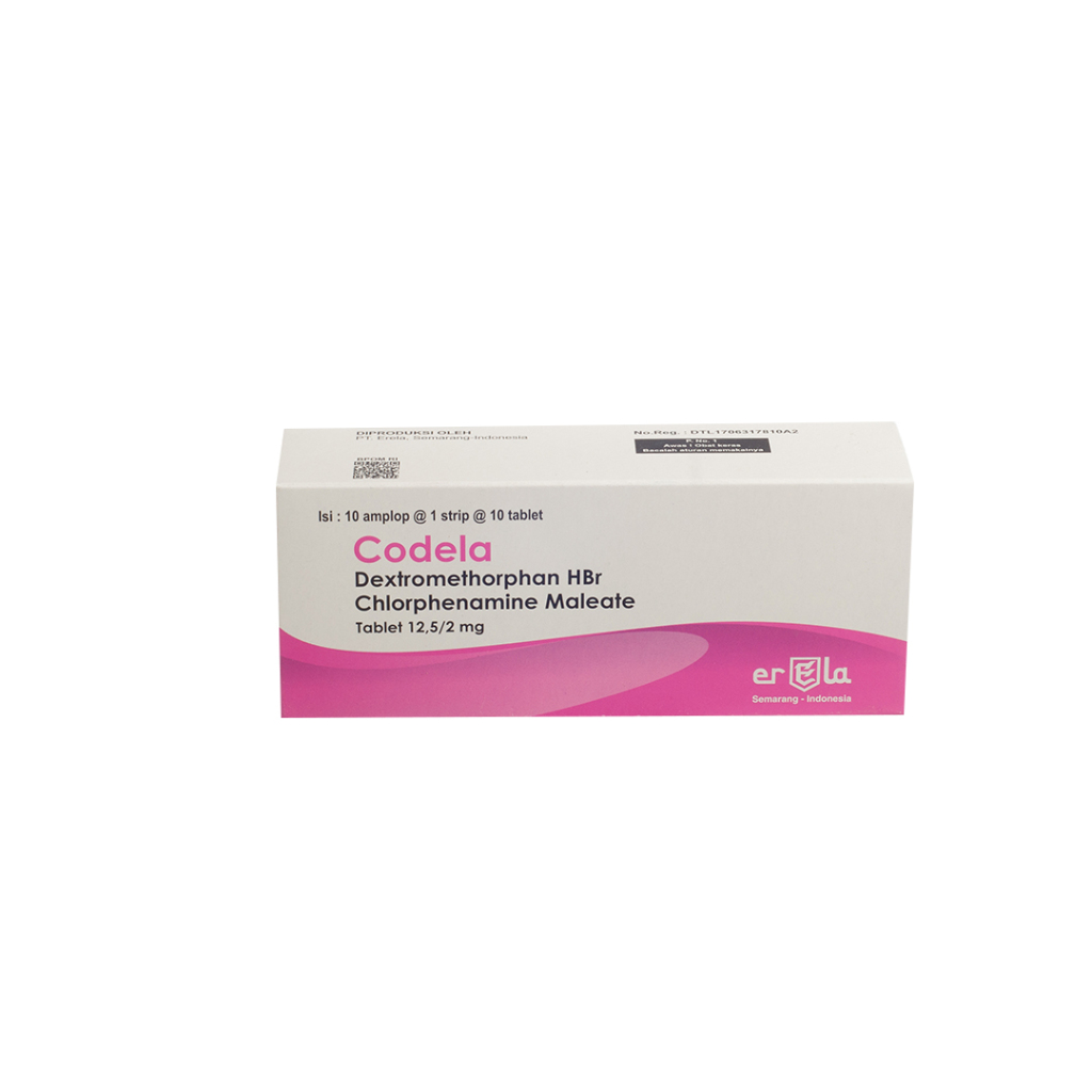 Codela Box 100 Tablet Erela / Meredakan Gejala batuk tidak berdahak