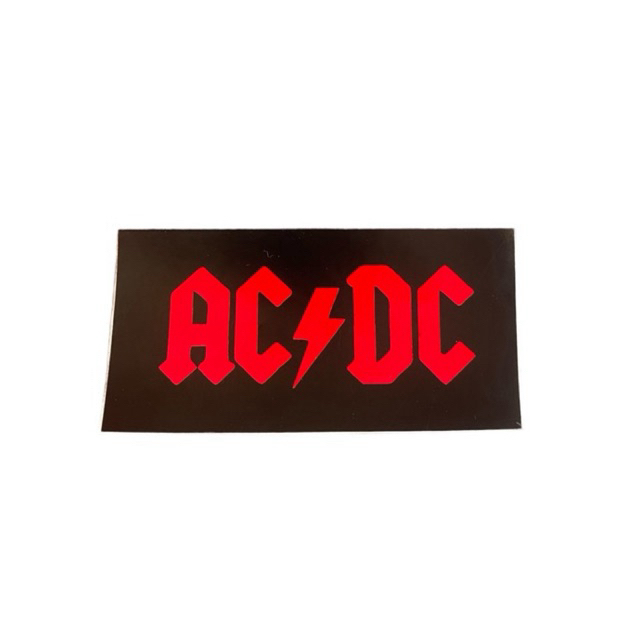 

STIKER Printing ACDC bahan vinil size 6X3cm