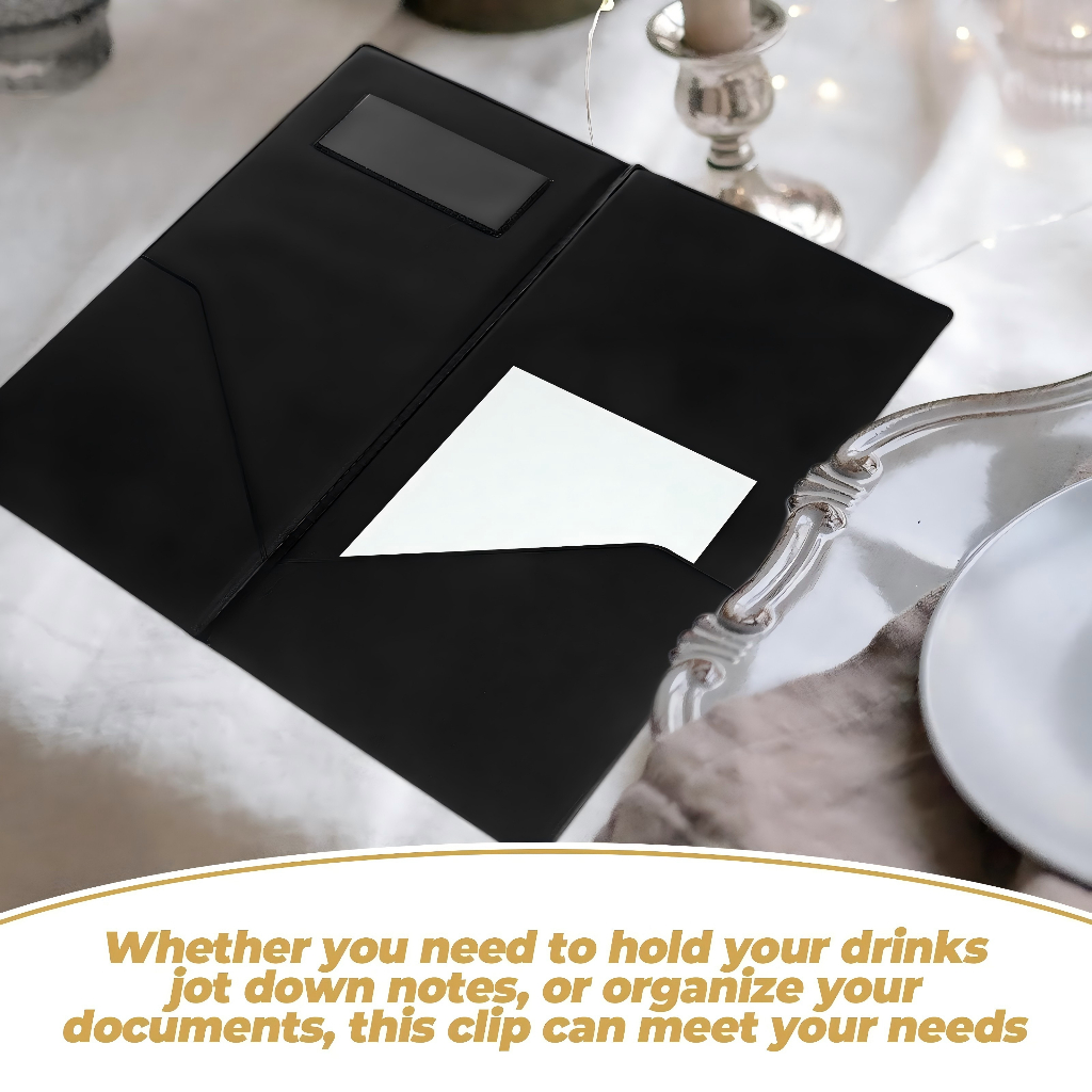 

Bill Holder Restaurant Hitam Tempat Bill Kulit Bill Cover Universal Cover Bill Resto Utk Restoran Cafe Stok lokal