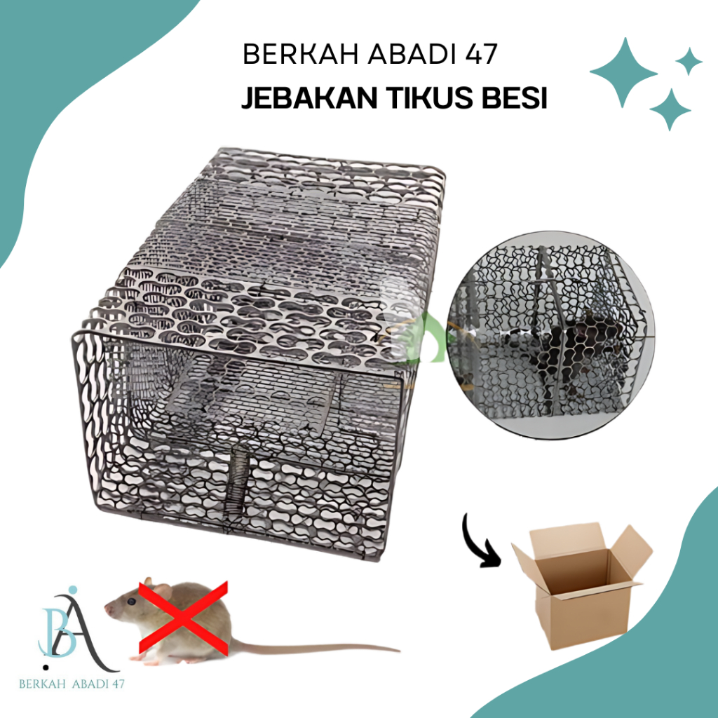 Jebakan Perangkap Tikus Besi Perangkap Tikus Bahan Besi Senteg Tikus Kurungan Tikus Plat Besi