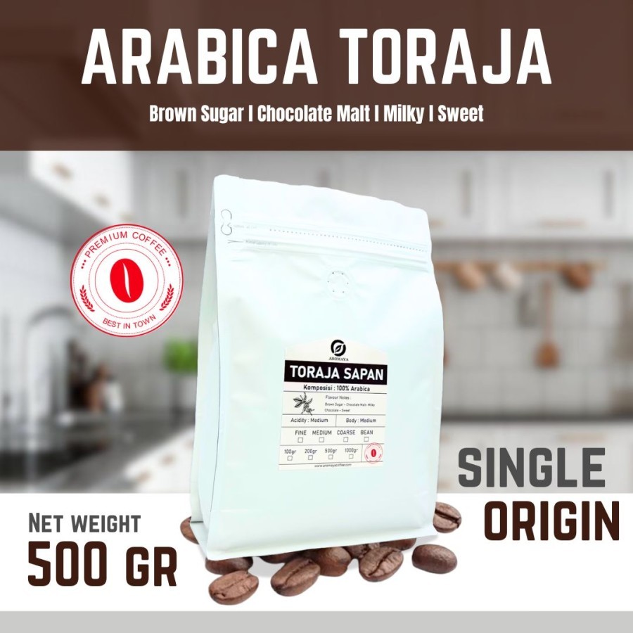 

AROMAYA Kopi Arabika Toraja Sapan Arabica Coffee 500 gram