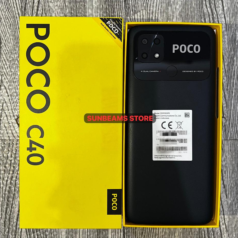 Poco C40 3/32 Second Fullset Bekas Resmi