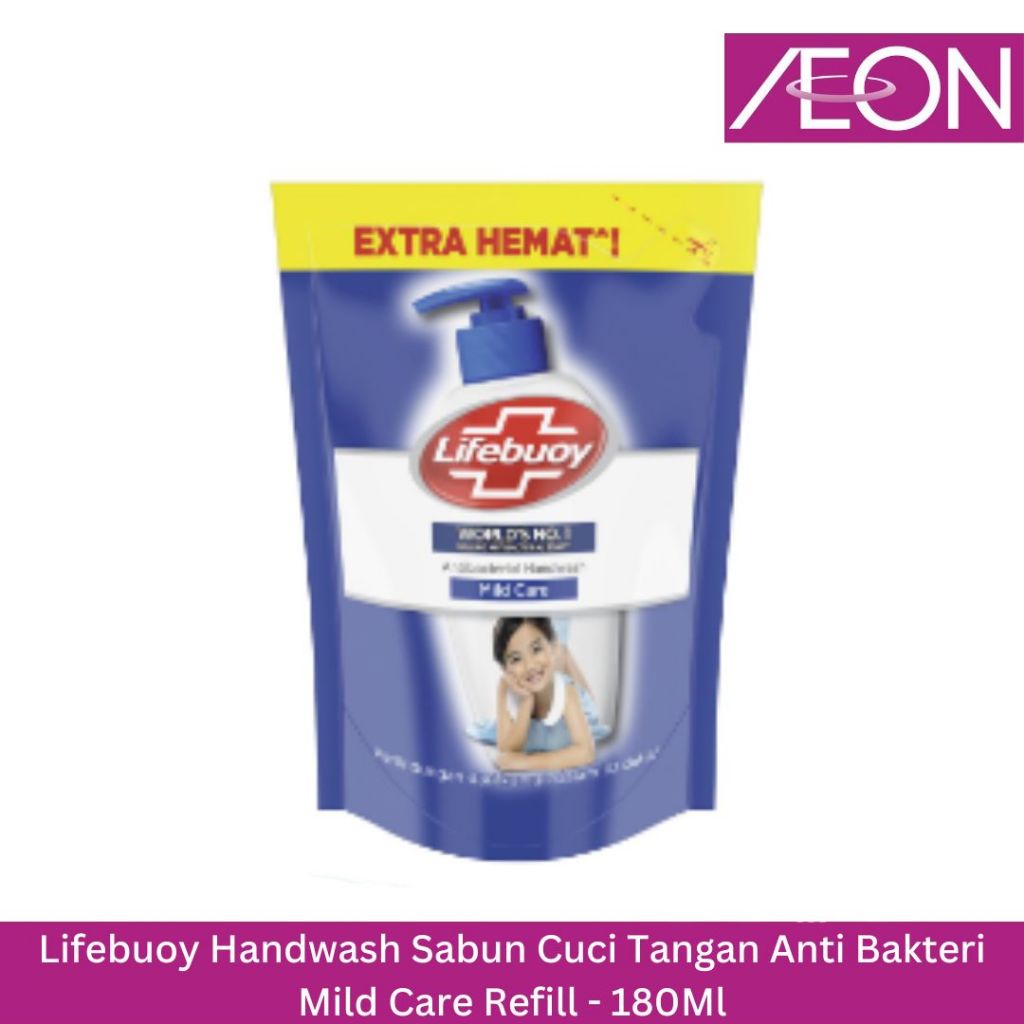 Lifebuoy Handwash Sabun Cuci Tangan Anti Bakteri Mild Care Refill - 180Ml