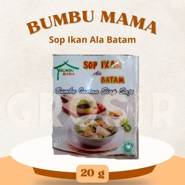 

Bumbu Masak Instan / Bumbu Sop Ikan Ala Batam 20gr / Halal