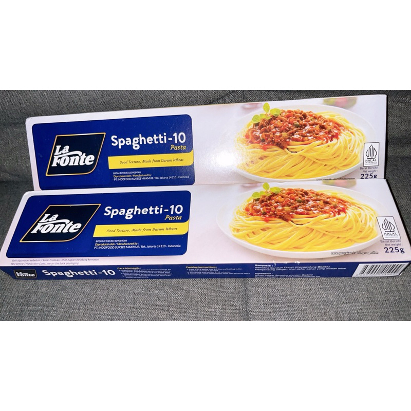 

LA FONTE SPAGHETTI 2 KOTAK @225 GRAM