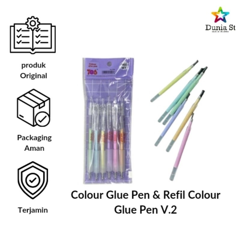 

Colour Glue pen Vol 2 (cetek & refil)