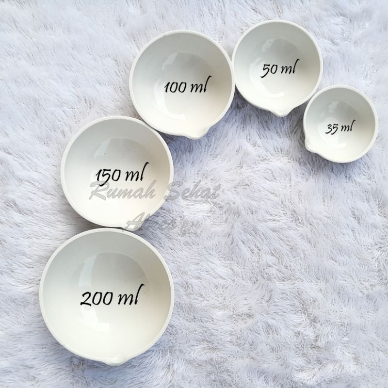 CAWAN PENGUAP Porselen CAWAN FARMASI Cawan Uap Porselen Praktikum 150ml