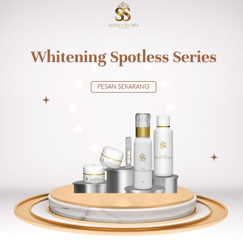 SS SKIN Paket Whitening Spottless Series Shella Saukia Skincare