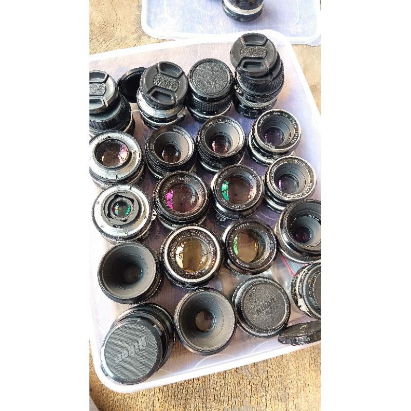 LENSA MANUAL NIKON For DSLR / MIRORLESS 24mm 28mm 35mm 50mm f2 f1.4 f2.8 f3.5 dll MADE IN JAPAN  - V