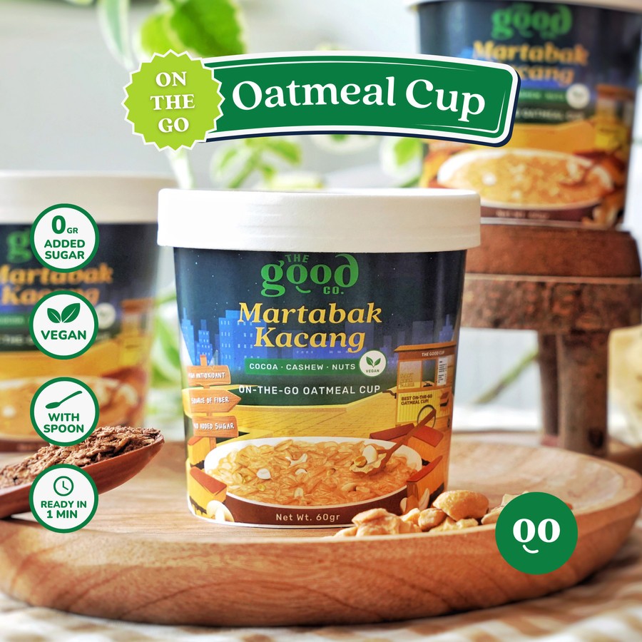 

[The Good Co.] Instant Oatmeal Cup - Martabak Kacang | Vegan