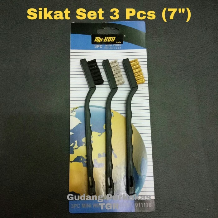 Sikat Kawat Mini 3pcs Wire Brush Nik-Hoo