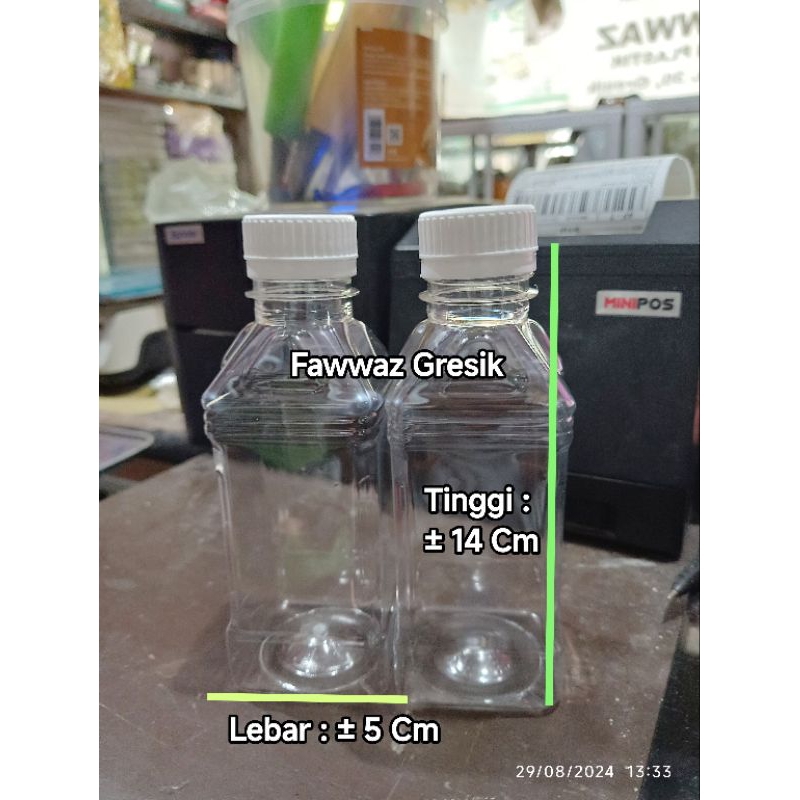 Botol Cimory 250 ml / Botol Kotak / Botol Jus / Botol Taro 250ml / Botol Lemon Plastik Murah