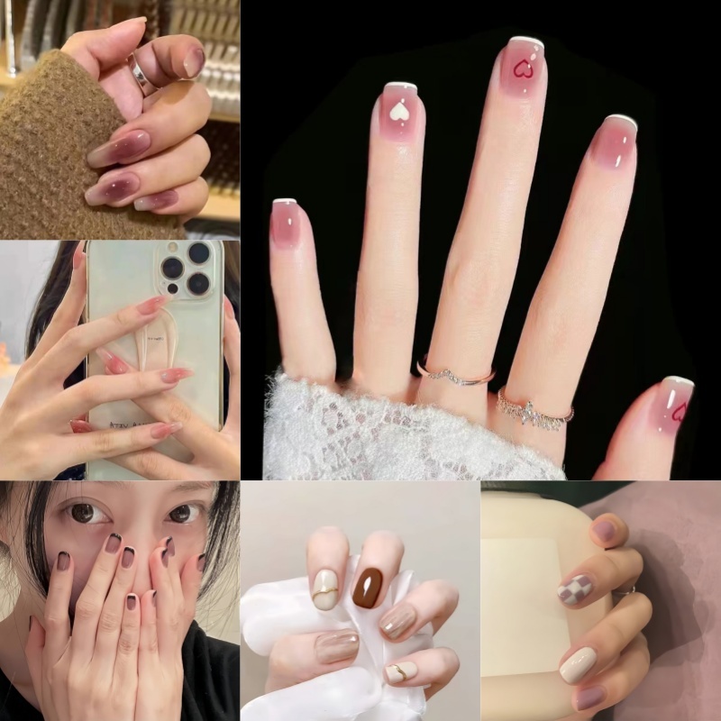 Kuku Palsu Nail Art Kuku Palsu Pengantin Fake Nails Kuku Palsu Nail Art + Lem Nail Art Kuku Palsu