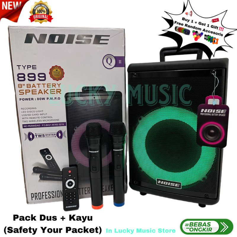 Speaker Portable Wireless NOISE 899 QII Original 8 inch Bluetooth noise 899 qii Noise 899qii Gift Ra
