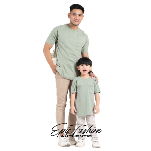 yuh Kaos couple ayah dan anak basic koko kurta terbaru