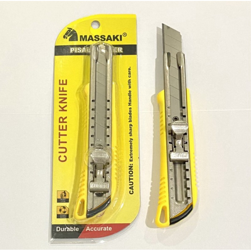 

MASSAKI Pisau cutter knife Cutter besar tajam Pisau karpet prakarya ukir sebaguna