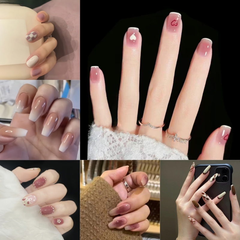 Kuku Palsu Kuku Palsu Anak Kuku Palsu Nail Art Kuku Palsu + Lem Kuku Palsu Nail Art + Lem