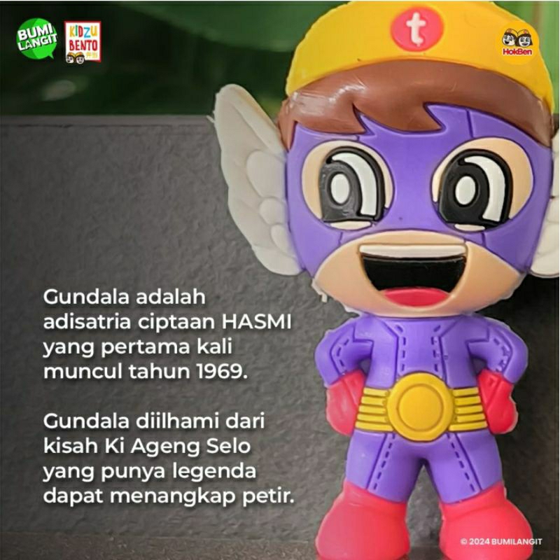 JUALAN MAINAN FIGURE GUNDALA ADISATRIA HASMI FIGUR KARET LUCU ANIME MOTIF KARAKTER CHARACTER BUMI LA
