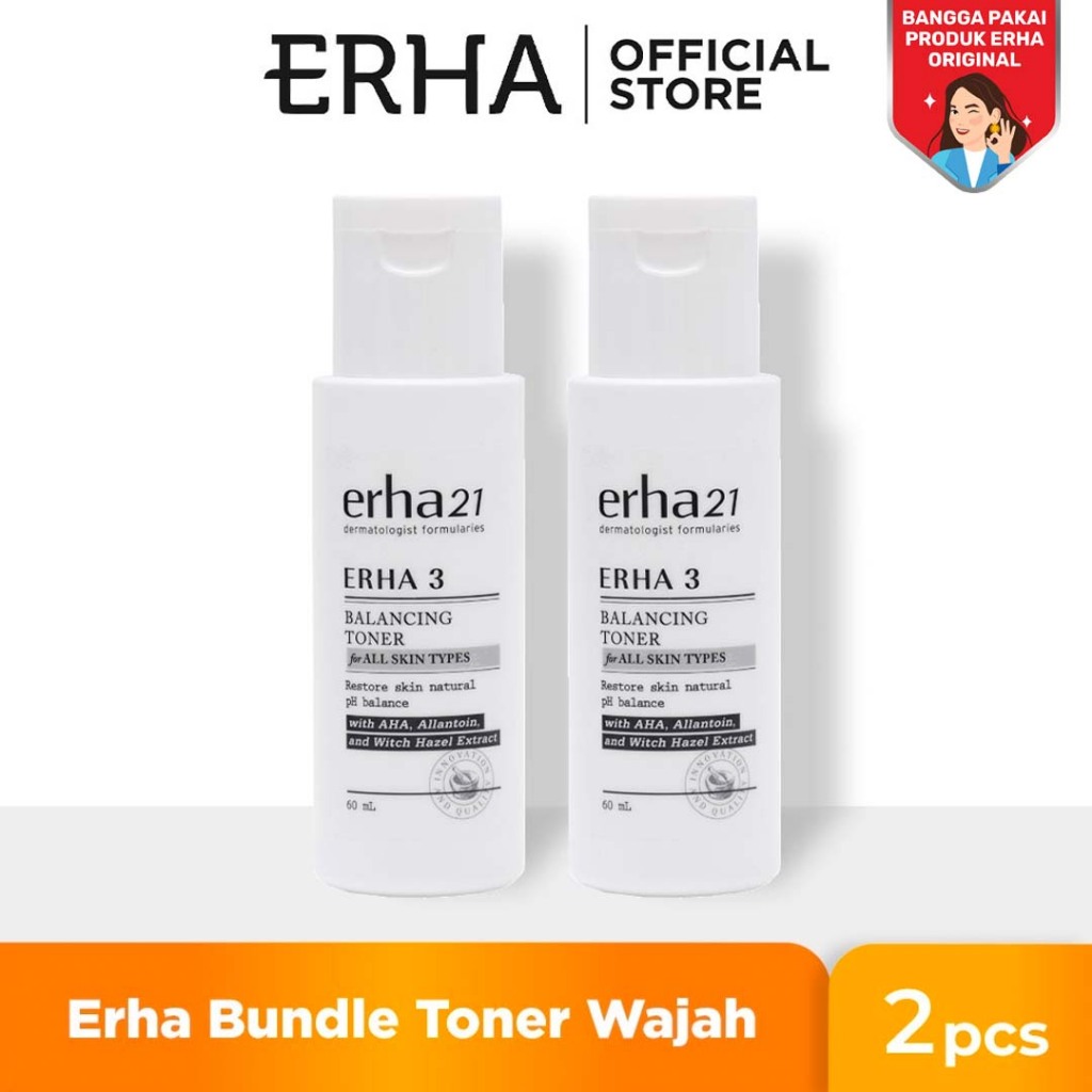 Erha Twin Flame VP Erha 3 Balancing Toner (2X) - Paket Toner Wajah