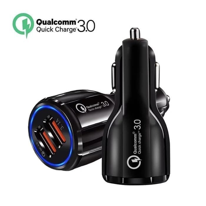 Car Charger Mobil Casan HP Mobil Fast Charger QC3.0 2 Port USB 3.1A Terbaik Termurah Original | High