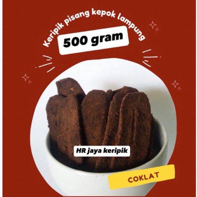 

Promo 500g keripik pisang kepok Lampung coklat & aneka rasa (panjang) termurah !! snack food