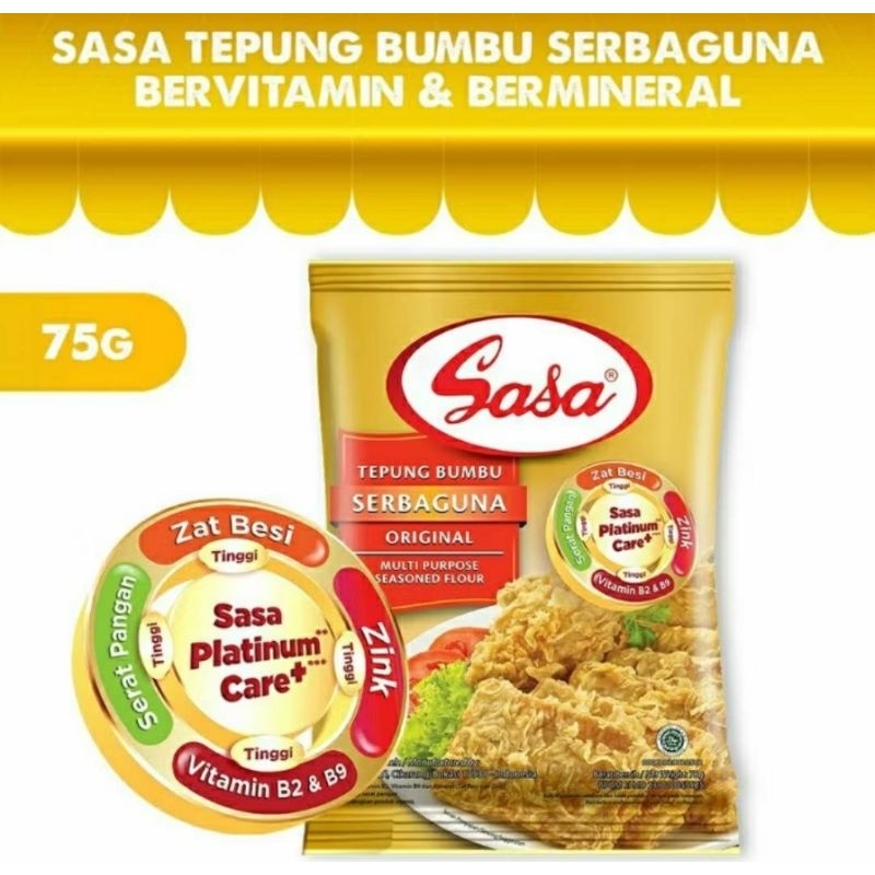 

Sasa Tepung Bumbu Serbaguna Original X1 Sachet 70G