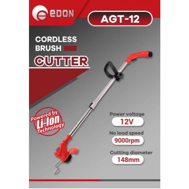 Mesin Potong Rumput Baterai Merk EDON AGT-12V