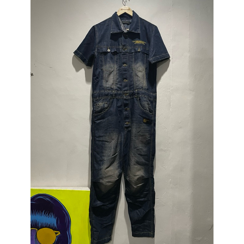 SSST Coverall Shortsleeve Denim Indigo