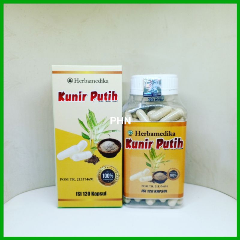 ekstrak kunir putih herbamedika isi 120 kapsul BPOM