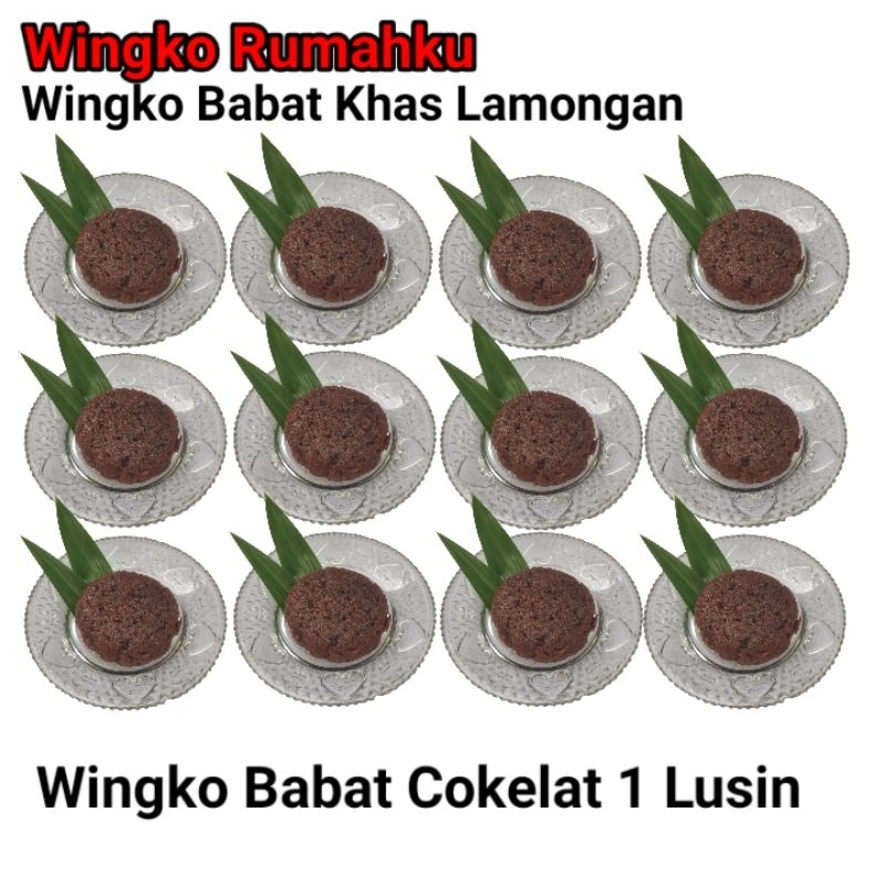 

Oleh Oleh Khas Lamongan Wingko Babat Cokelat isi 1 Lusin