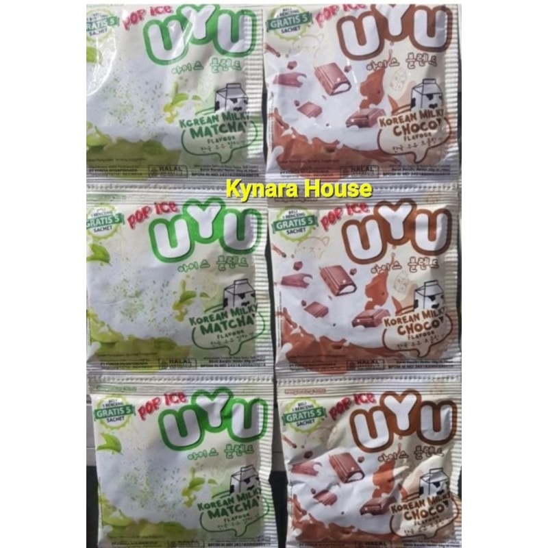 

Pop Ice Uyu Drink Powder Es Blender Sachet 10x23gr (1 Dus isi 25 Renceng)