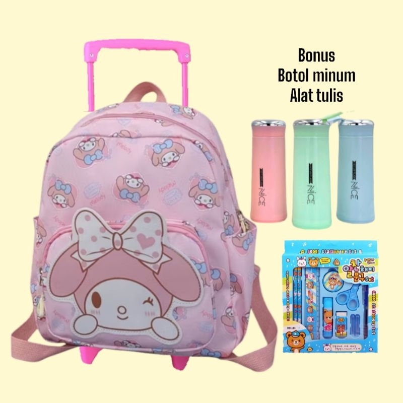 tas sekolah anak perempuan TK/Paud lucu - tas ransel/troli anak perempuan TK karakter lucu