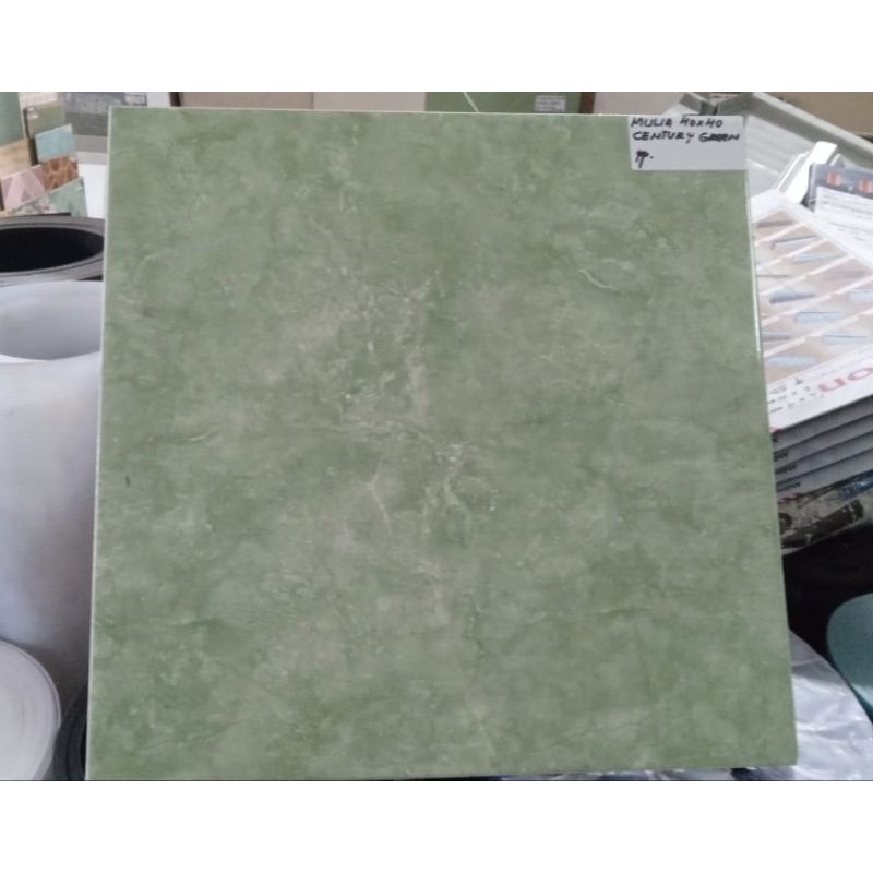 keramik mulia accura lantai ruang tamu kamar tidur pendopo teras rumah 40x40 CENTURY GREEN hijau mar