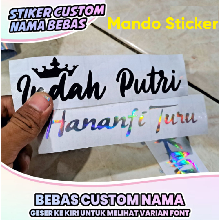 

Custom Stiker Nama 1000an