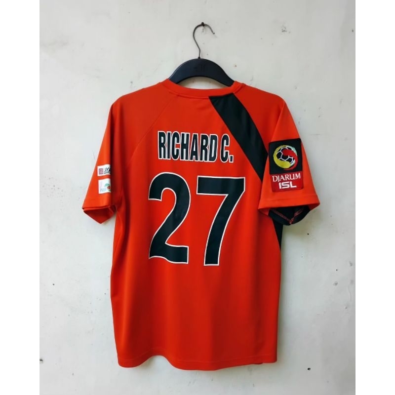 Jersey Baju Bola Persija Jakarta Home ISL 2009/2010 MW Matchworn Richard Caceres Original League