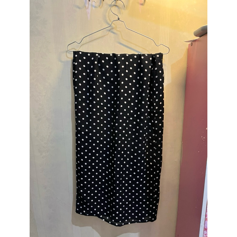 [Preloved New] Gerry Weber Rok Panjang Polkadot | Rok Polkadot Muslimah | Rok Span Panjang Polkadot 