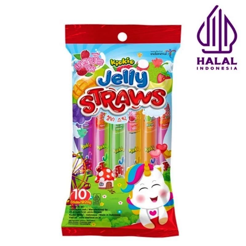 

KIOKIO jelly straw jelly sedot isi 10 x 20 gram