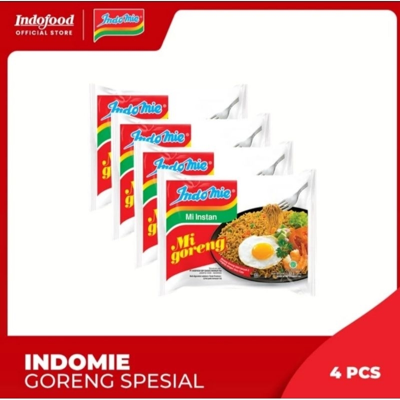 

Indomie Mi Instan Goreng 85 gr x 4pcs