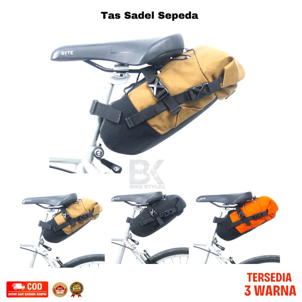 Tas Sadel Sepeda Lipat / Tas Sepeda Belakang MTB Waterproof / Tas Seoeda Touring