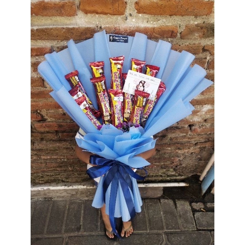 

buket snack beng beng, cocok buat kado