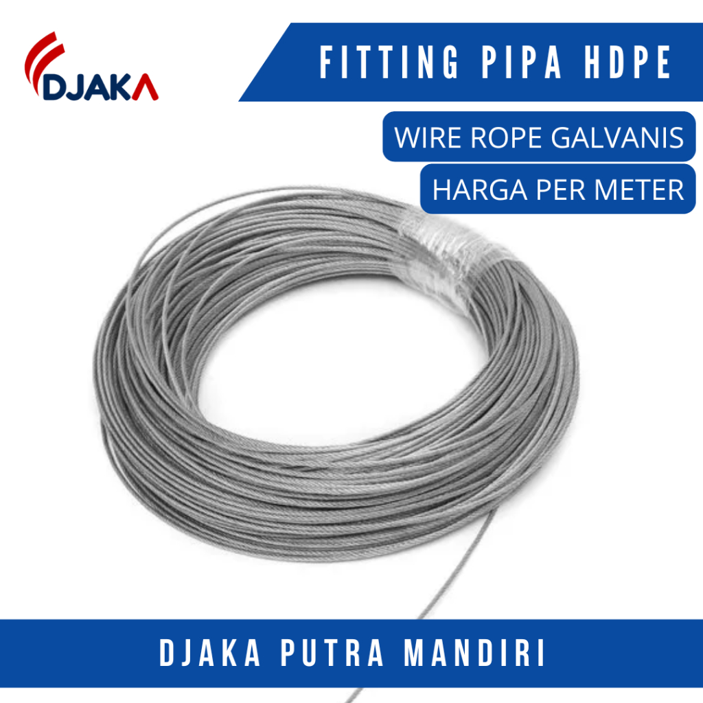 Wire Rope / Tali kawat / Tali Seling Galvanis 3 mm