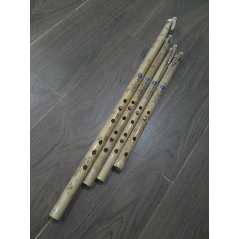 Suling sunda profesional isi 4 Nada F#, B, C# dan lubang 4 F#